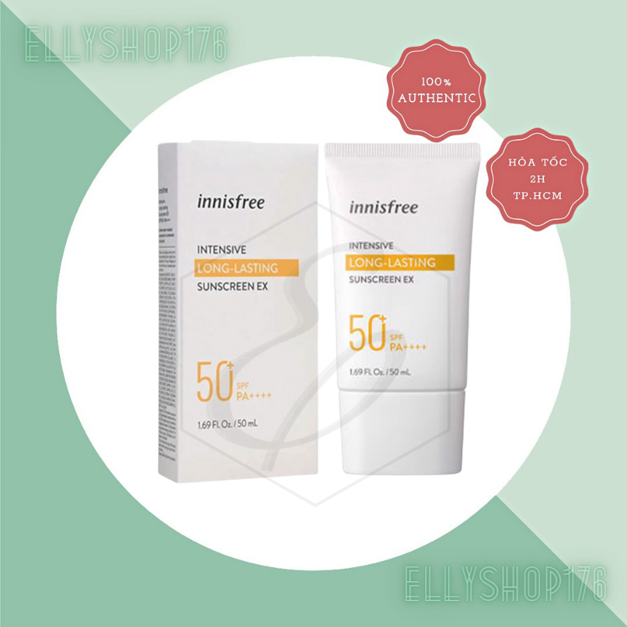 Kem chống nắng lâu trôi innisfree Intensive Long Lasting Sunscreen  ( for oily skin) 50 mL